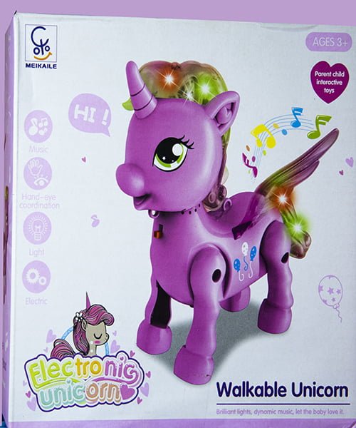 ELECTRONIC LIGHT & MUSICAL WALKABLE UNICORN FOR KIDS - Image 5